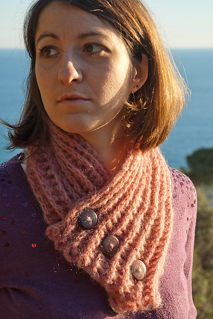 Buttoned Origami Cowl / Scarf