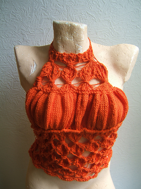 Citrus Halter Neck Top