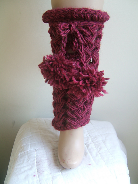 "Very Berry" Leg warmers