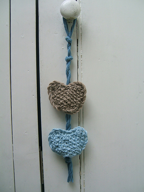 "Beach Hut" Rustic Door Hearts