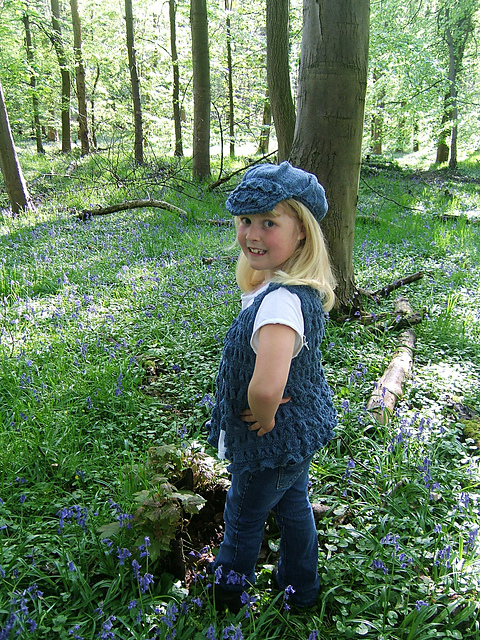 "Bluebell" Waistcoat, Cap & Posy Bag