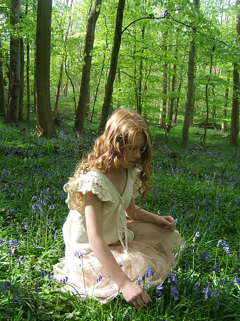 "Bluebell" Child's Flared Sleeve Sweater