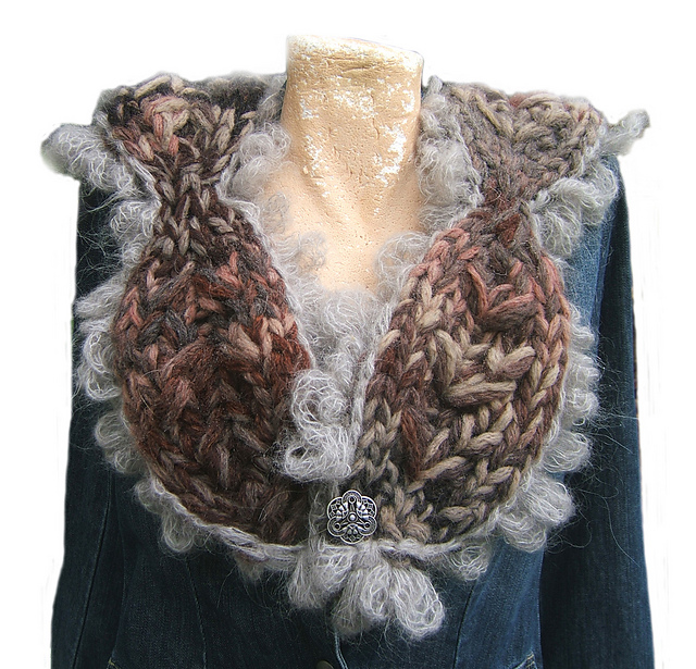 "Autumn Glow" Rustic Leaf Necktie