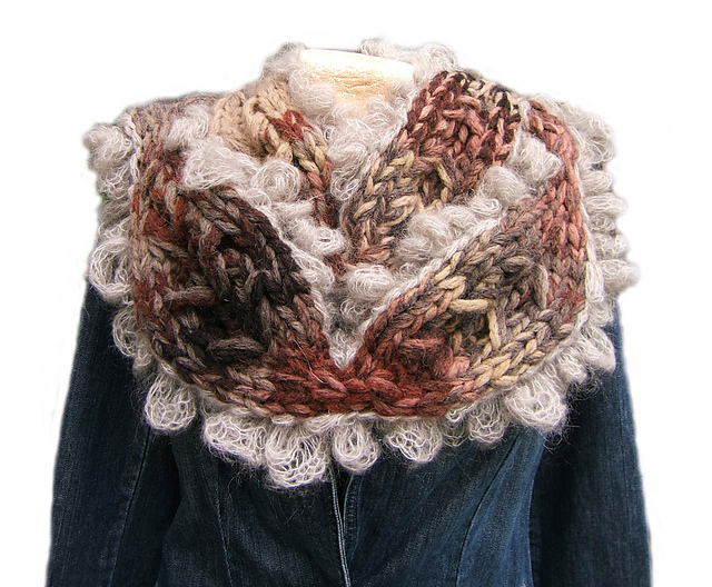 "Autumn Glow" Cowl Effect Neckwarmer