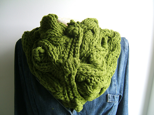 "Forest" Neckwarmer with Bobble Buttons
