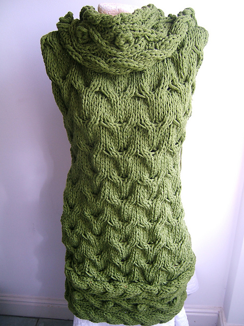 "Forest" Sleeveless Sweater Dress