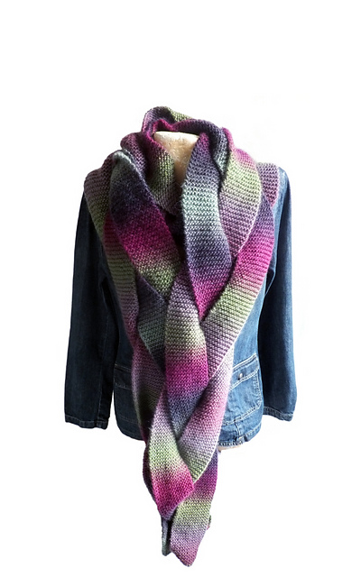 "Waterways" Giant Plait Scarf