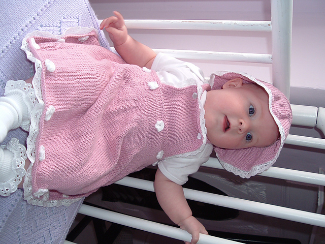 Baby Vintage  Tunic and Matching Hat