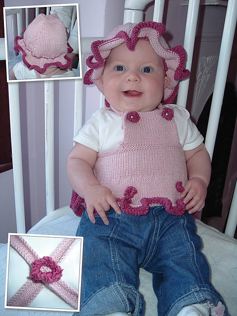 Baby Suntop And Matching Hat