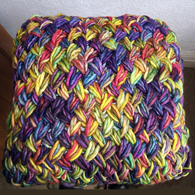 Rainbow Collection Flame Stitch Cushion Cover
