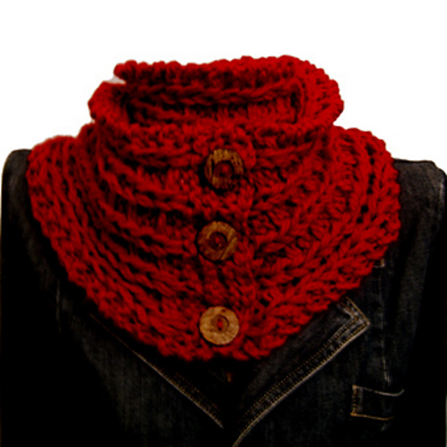 Eco Knit Ladder Rib Buttoned Necktie
