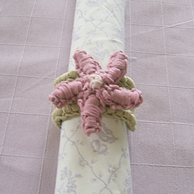Rustic Flower Napkin Rings Flower Option