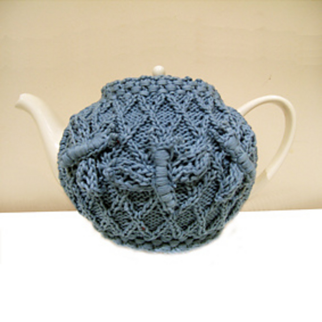 ECO Knit Mini Dragonfly Lattice Tea Cosy