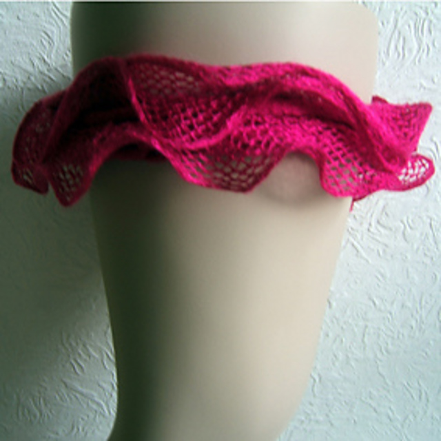 Can Can Easy Knit  Lace Garter