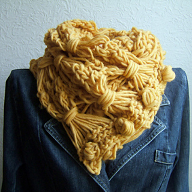 Harvest Neckwarmer with Wrap Buttons