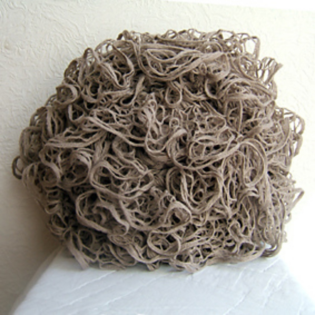 Cobweb Boned Circular Cushion Cover