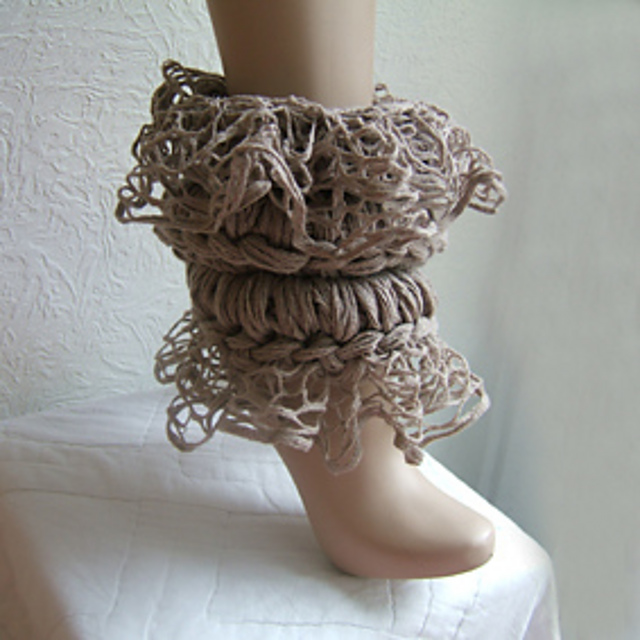 Cobweb Bone Ankle Warmers