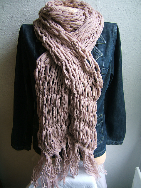 Super Easy and Quick Ripple Scarf