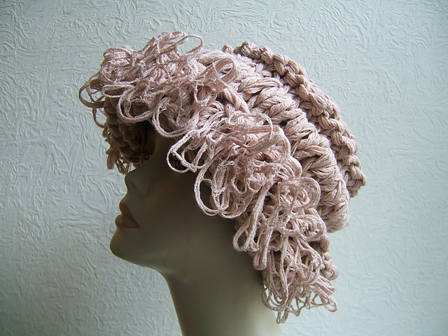 Super Quick/Easy Ripple Hat with Butterfly Wing brim