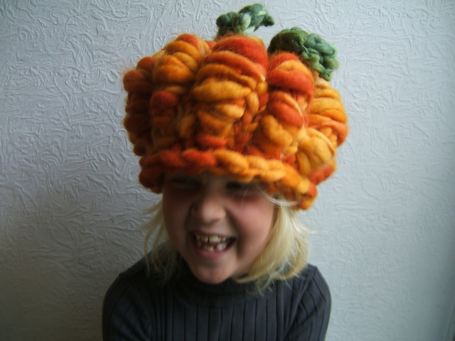 CHILDS/ADULT RUSTIC PUMPKIN HAT