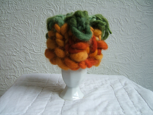 RUSTIC PUMPKIN EGG COSY