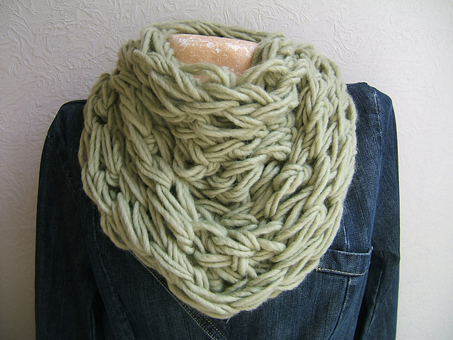 "Pine Needle" Cowl Effect Neck Warmer