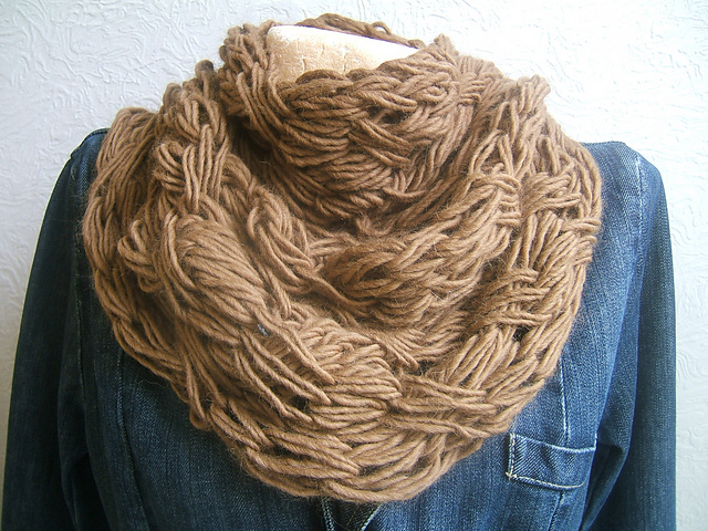 Eco Knit Alpaca Criss Cross Cowl Effect Neckwarmer