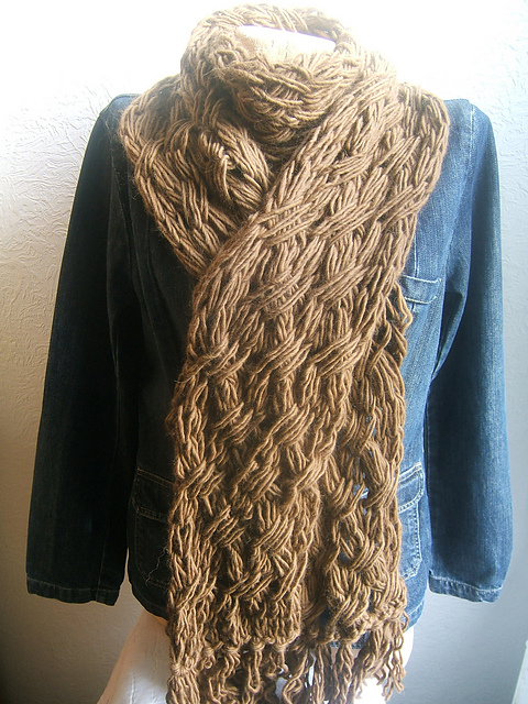 Eco Knit Alpaca Criss Cross Scarf