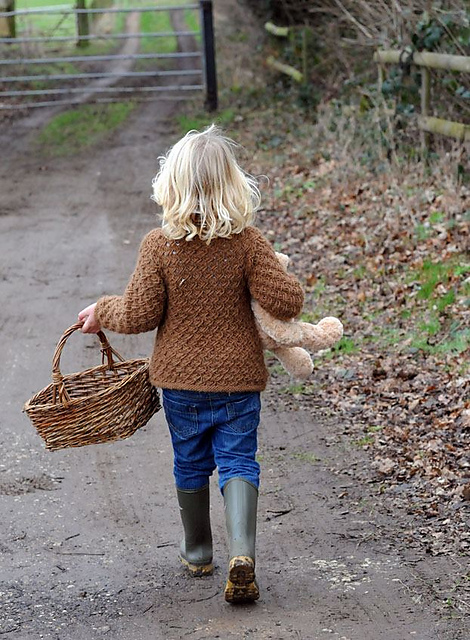 Criss Cross Childs Alpaca Roll Neck Sweater