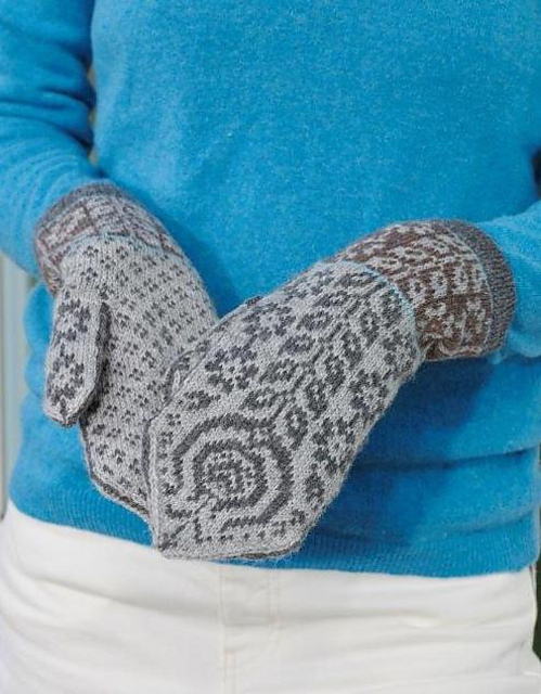 Rosenranke votter / mittens