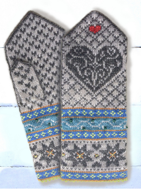 Heart Mittens