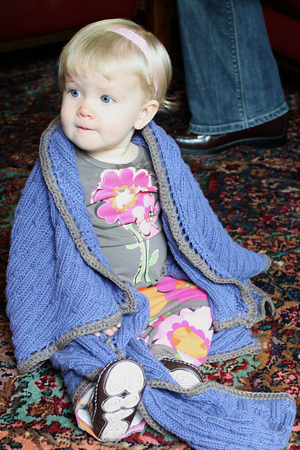 Heads-Up Top-Down Hoodie Baby Blanket