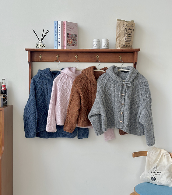 Sugarcane Hoodie Cardigan