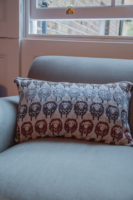 Fairisle Sheep Cushion