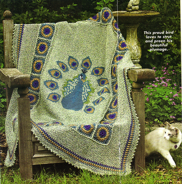 Peacock Afghan