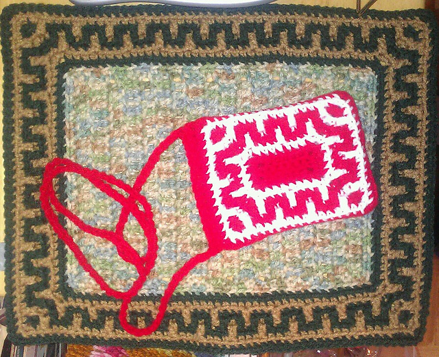 Greek Key Border & Pouch
