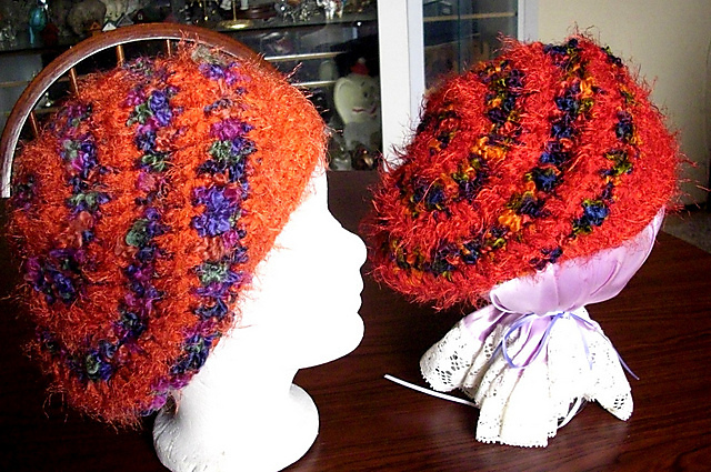 spiral slouchy hat