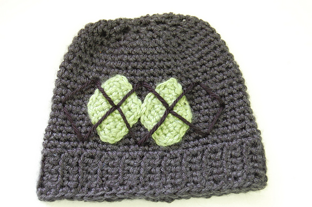 Argyle Baby Hat