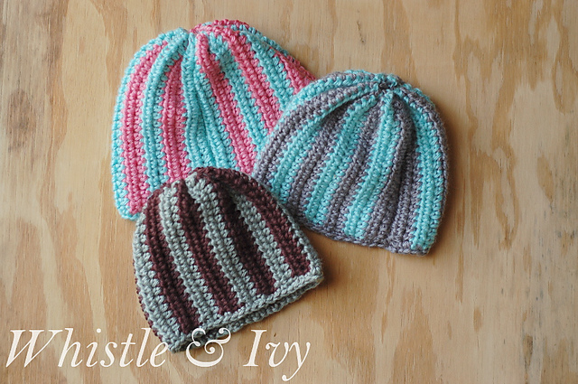 Vertical Stripe Baby Beanie