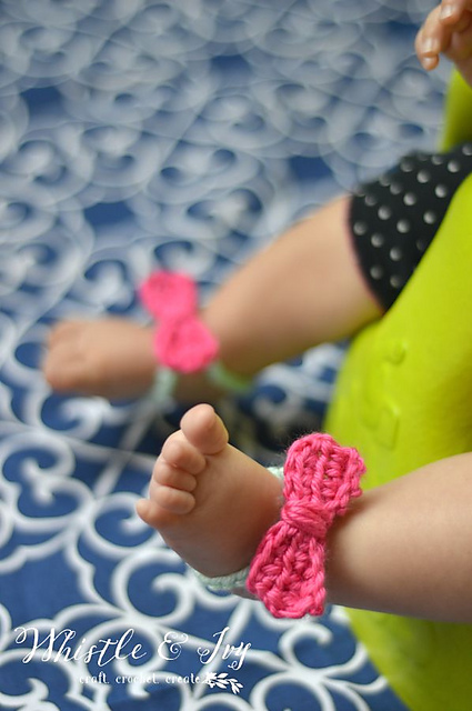 Baby Bow Barefoot Sandals
