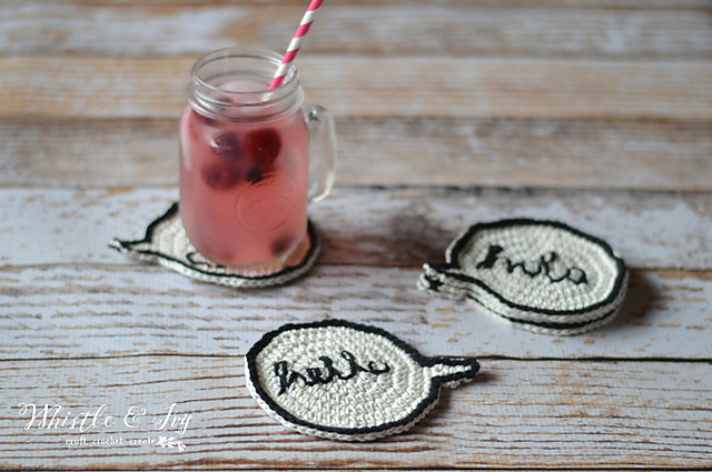 Speech Bubble Coasters
