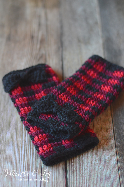 Plaid Arm Warmers