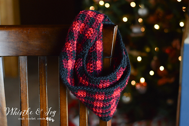 Plaid Infinity Scarf