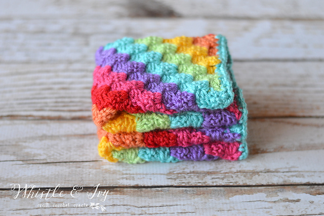 Rainbow C2C Arm Warmers