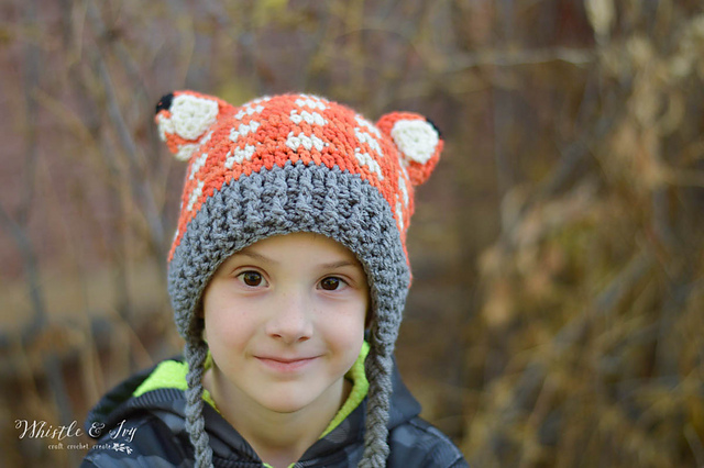 Plaid Fox Hat