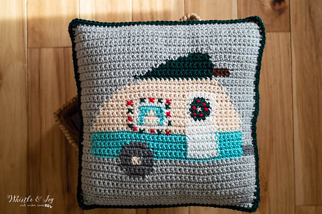 Christmas Camper Pillow