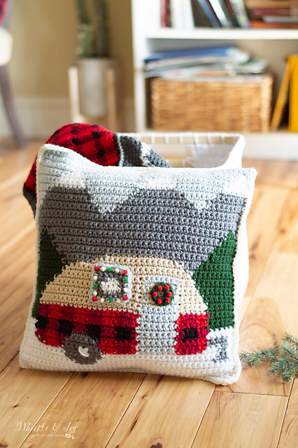 Plaid Camper Pillow