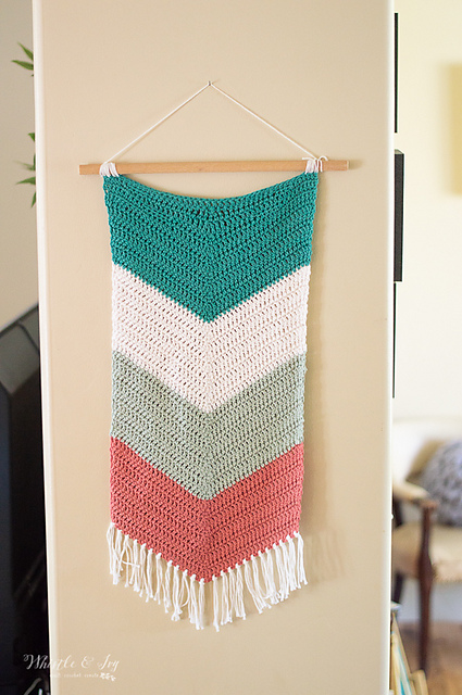 Chevron Fringe Wall Hanging