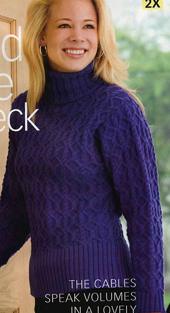 Twisted Cable Turtleneck