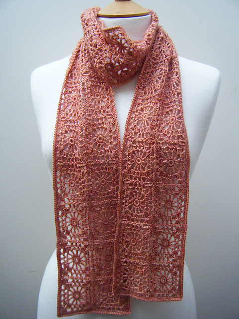 Peachy Skinny Scarf
